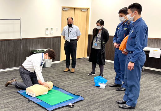 Conducting AED First Aid Training
